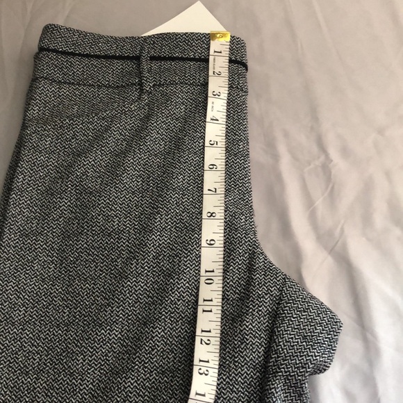 Zac & Rachel pull On Jacquard Print Pant with Novelty Trim Black/White Size 12 - Picture 4 of 9